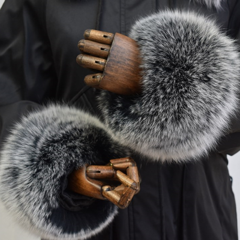Puños de piel de zorro para mu - Winter Clothing Pk reseña y precio