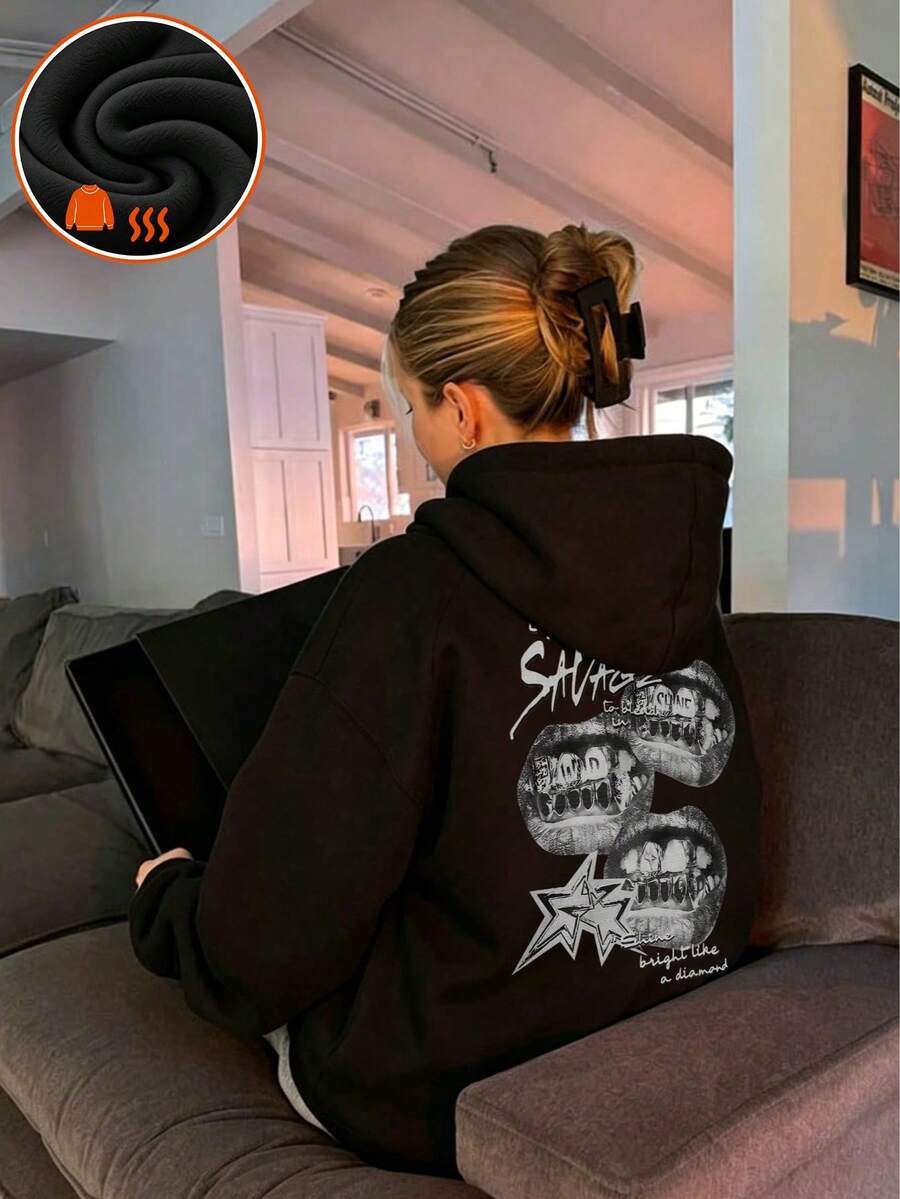 1 unidad: sudadera térmica de  - Winter Clothing Drawing reseña y precio