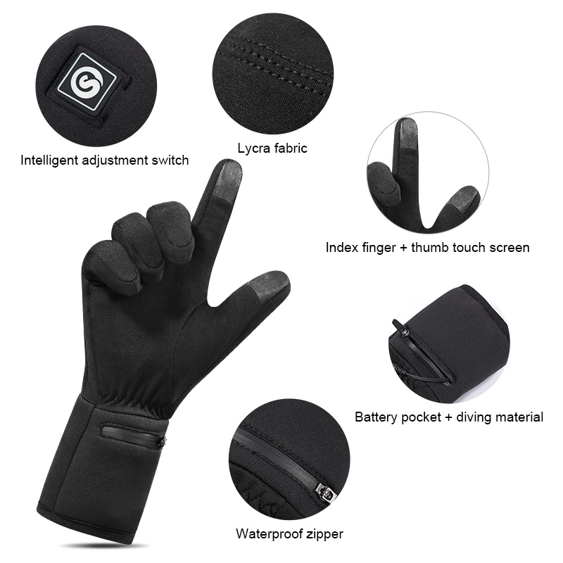 Guantes calefactables con forr - Heated Gloves Electric reseña y precio